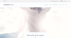 Desktop Screenshot of mademparis.com